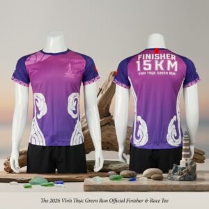 Áo Finisher Vĩnh Thực Green Run